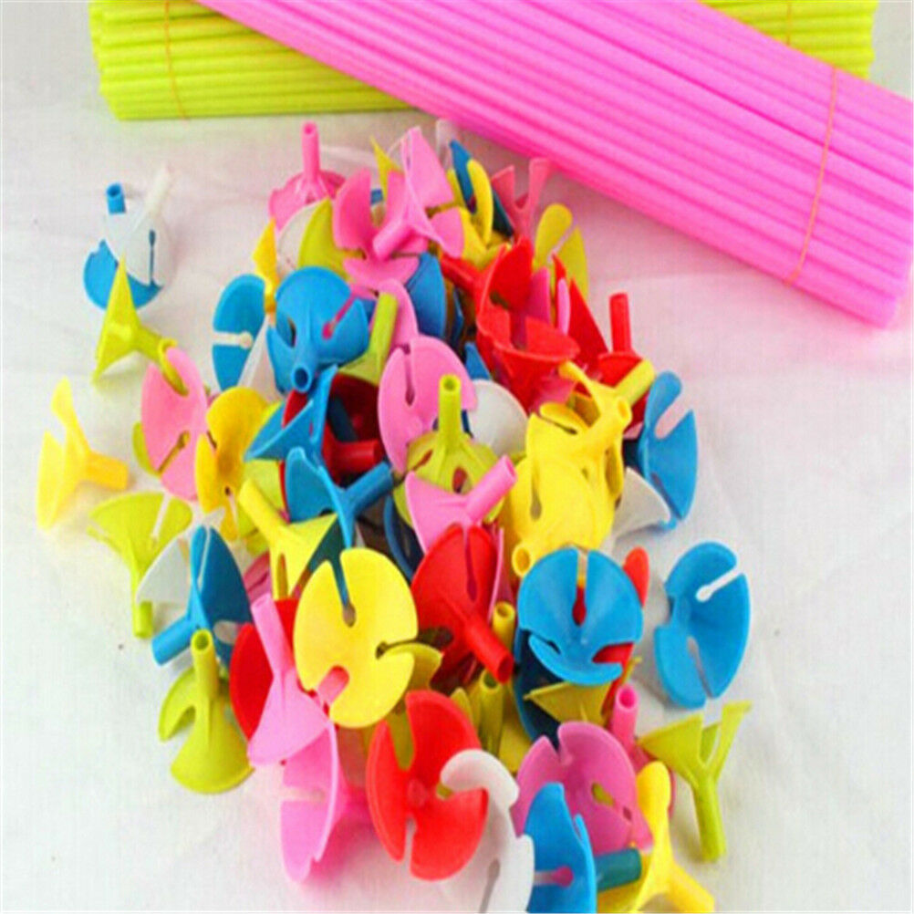 50X Balloons Holder Sticks with Cups Party Decoration Supplies Accessorie.l8