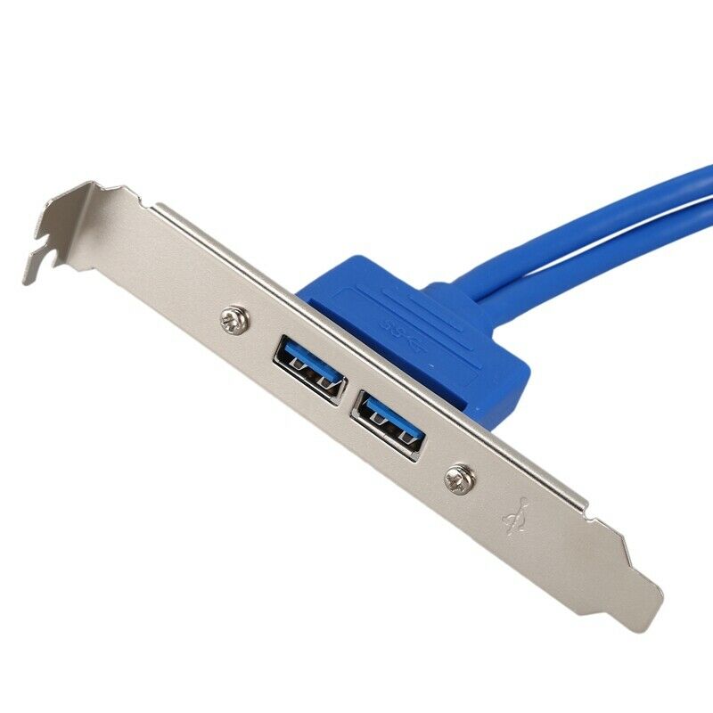 50cm 20 Pin Header Cable to USB 3.0 Type A Female PCI Bracket G8F9F9