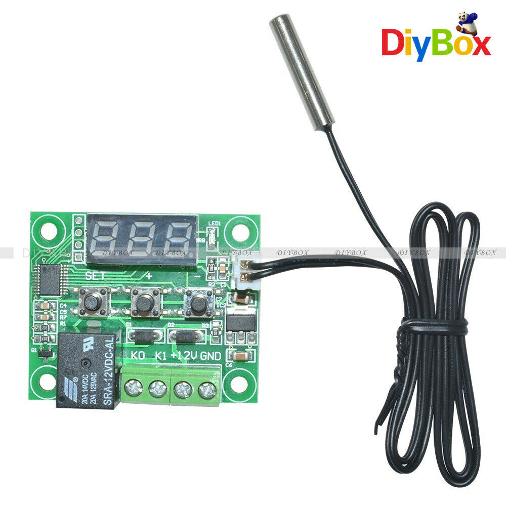 DC12V W1209 Digital Thermostat Temperature Control Switch Sensor -50-110°C Blue