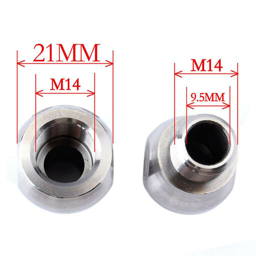 1 Pair Bike Pedal Extenders 9/16" Bicycle Pedal Extension Screws Thread 20mm