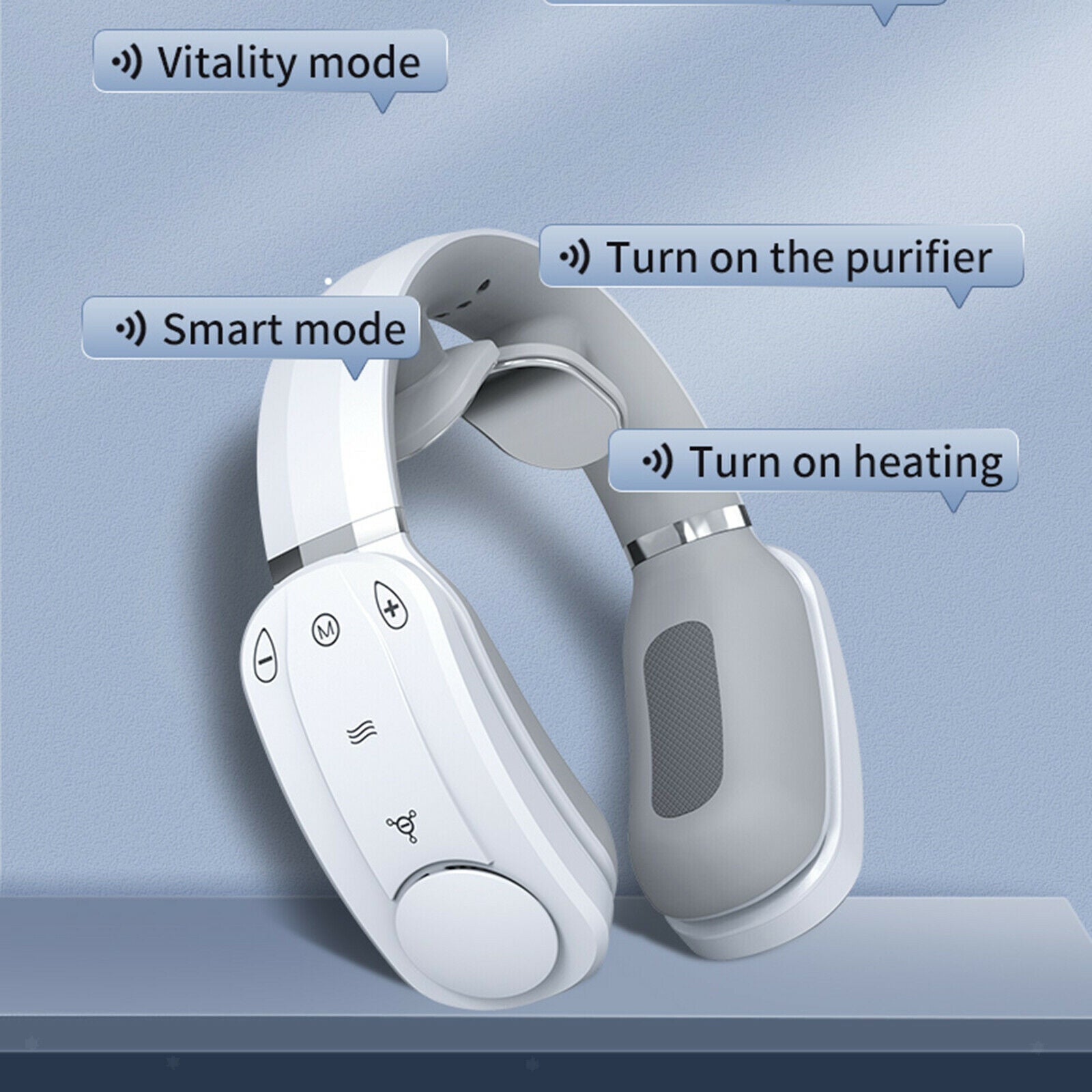 Electric Neck Fan Cooling Cooler Heater Heating Massager for Home Office