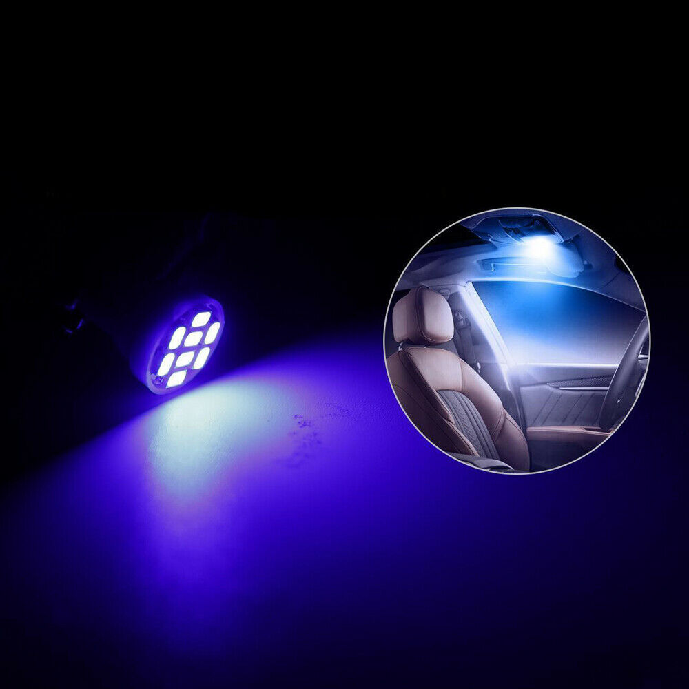13Pcs LED Lights Interior Package Kit For Dome License Plate Lamp Bulb Blue