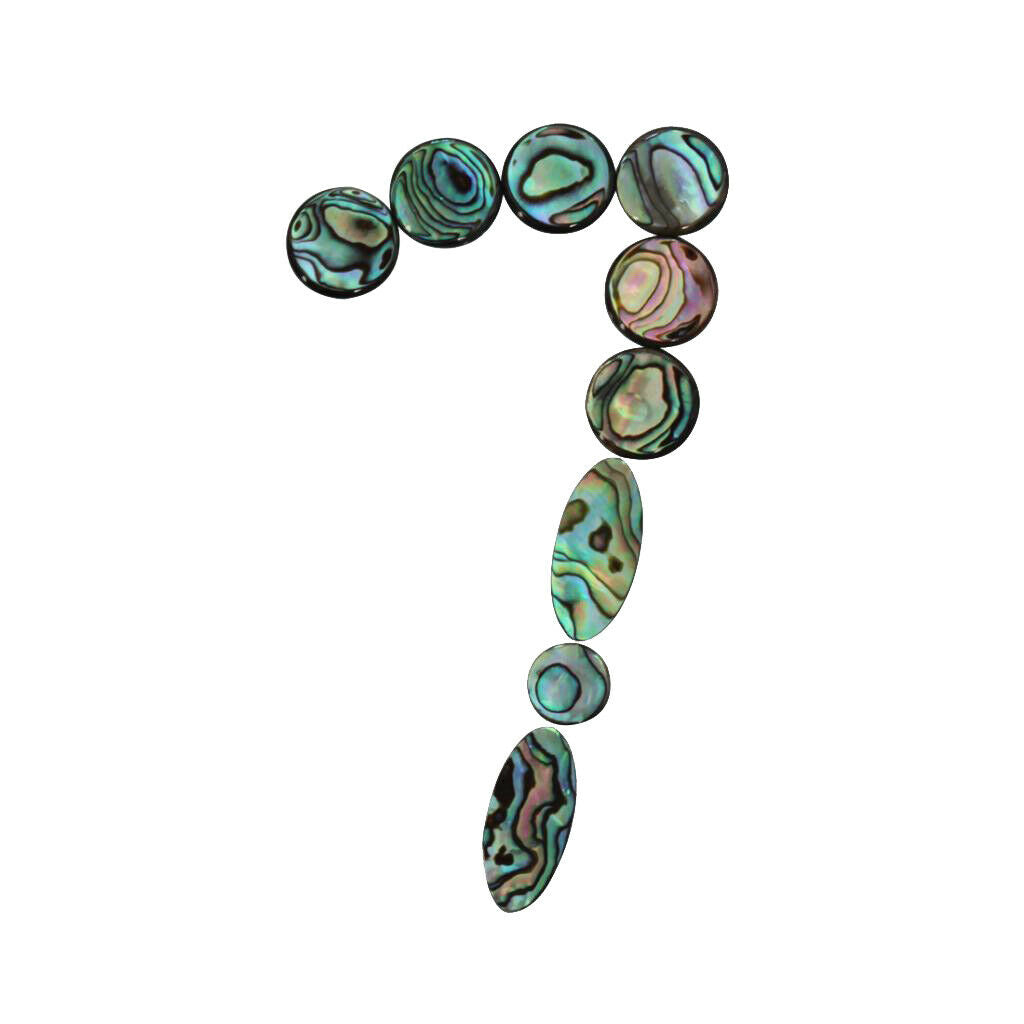 9Pcs Saxophone Key Button Inlays for Alto/Soprano/Tenor Sax