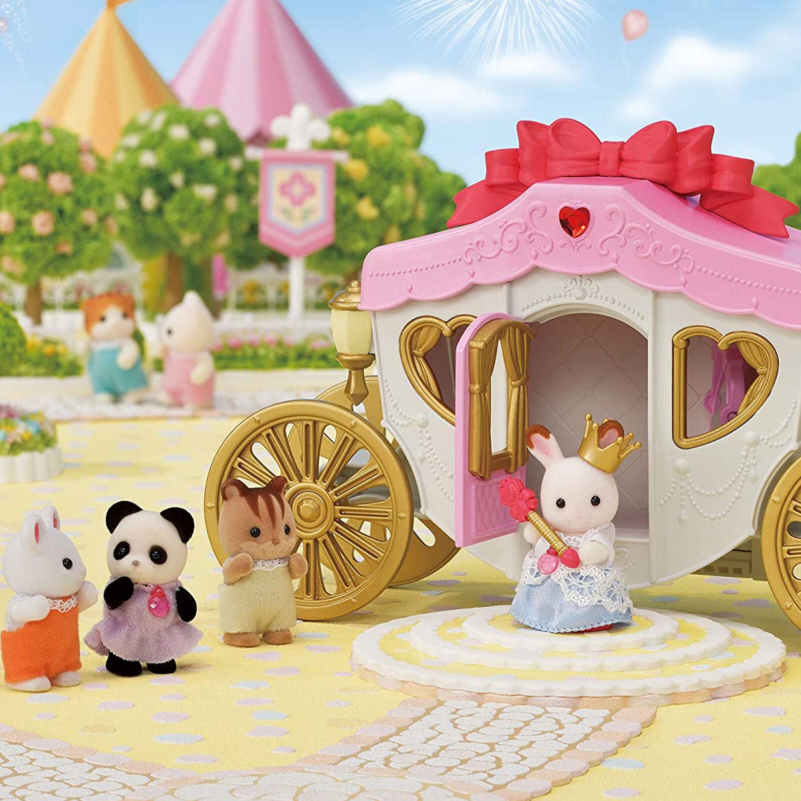 Sylvanian Families Royal Carriage Set Amusement Land Set 5543 Role Play Age 3+