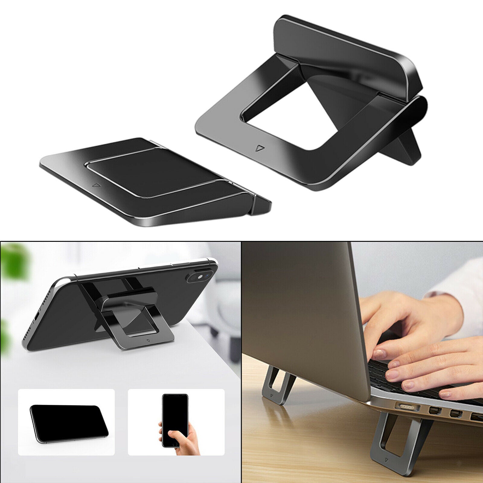 2Pcs Laptop Stand Anti-Slide Ergonomic Portable Universal Holder for Tablets