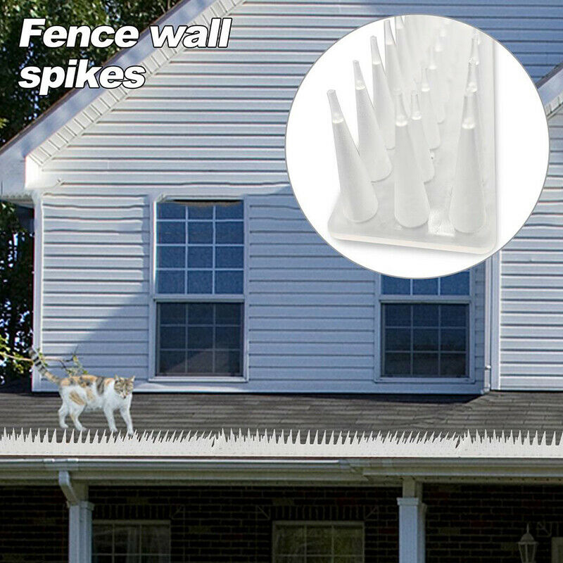 12Pcs/Pack Fence Wall Spikes Cat Animal Repellent Anti Theft  Walls Sheds StSJ