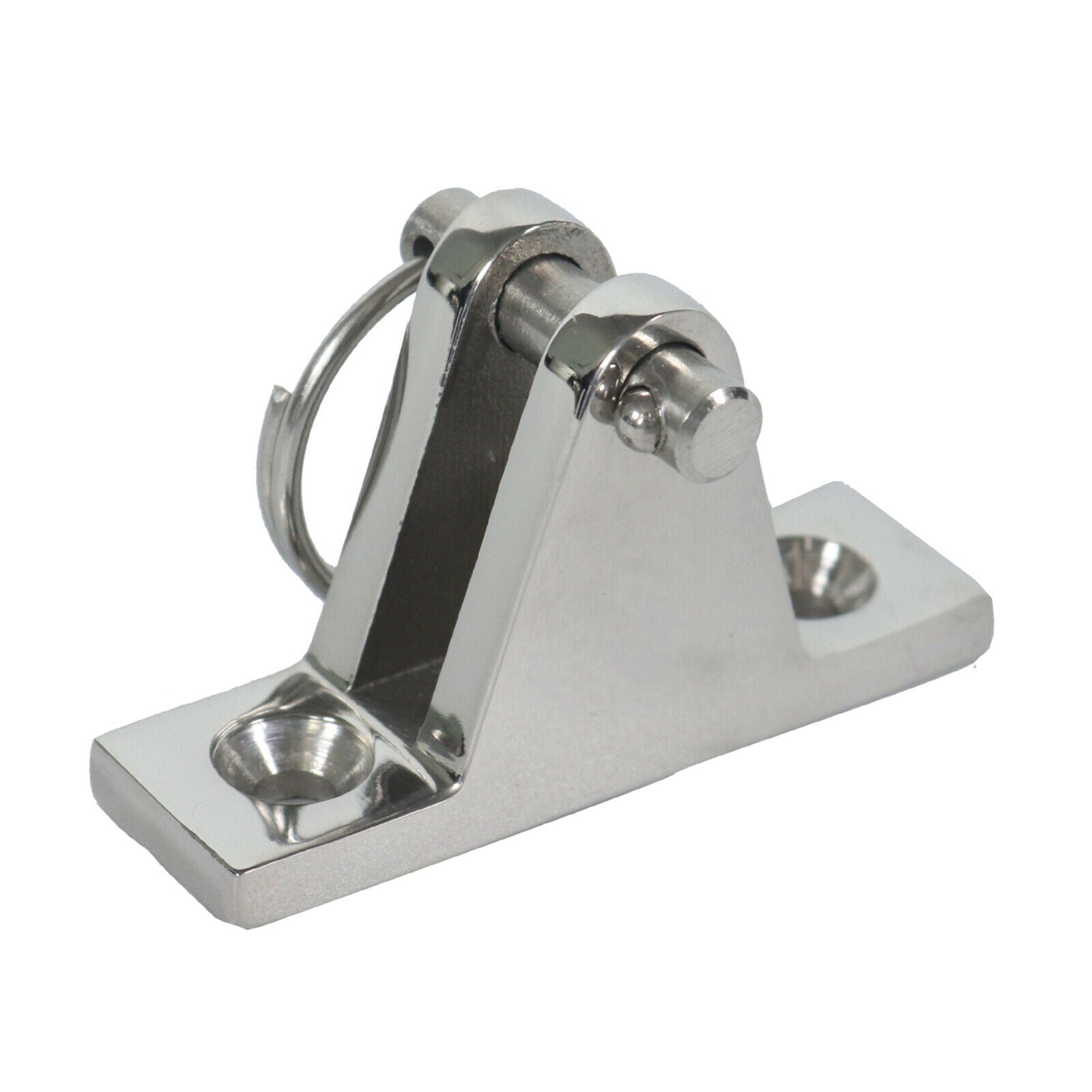 Bimini Top 90Â° Deck Hinge with Removable Pin, Stainless Steel Marine Boat Hinge