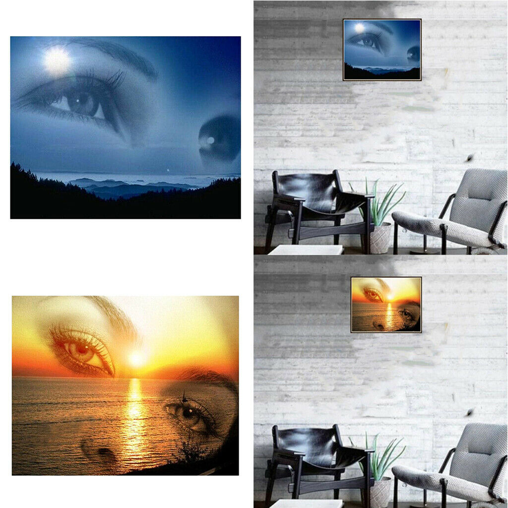 5D DIY Diamond Painting Full Drill Rhinestone Embroidery Kit Eye Landscape 1