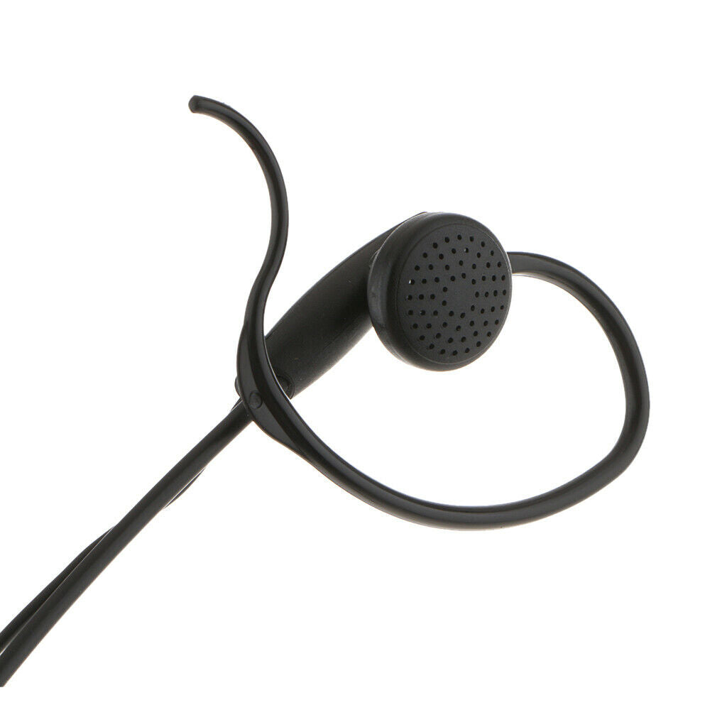 PC Computer Hanging Headset with Microphone, Monaural Headphones with Dual 3.5mm