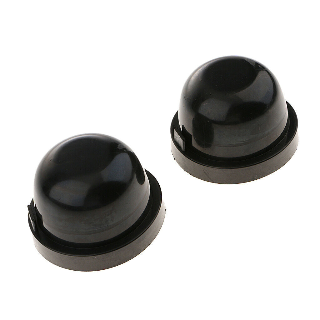 2 Pieces Dustproof Housing Seal Caps + 2x Car LED Bulb Base Clip Retainer