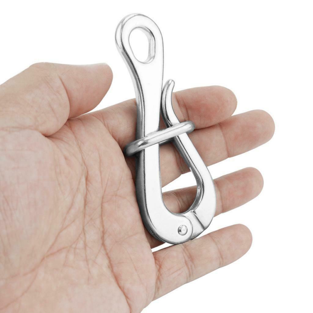 Durable BRAND NEW 100mm STAINLESS STEEL PELICAN HOOK with Quick Release Boat