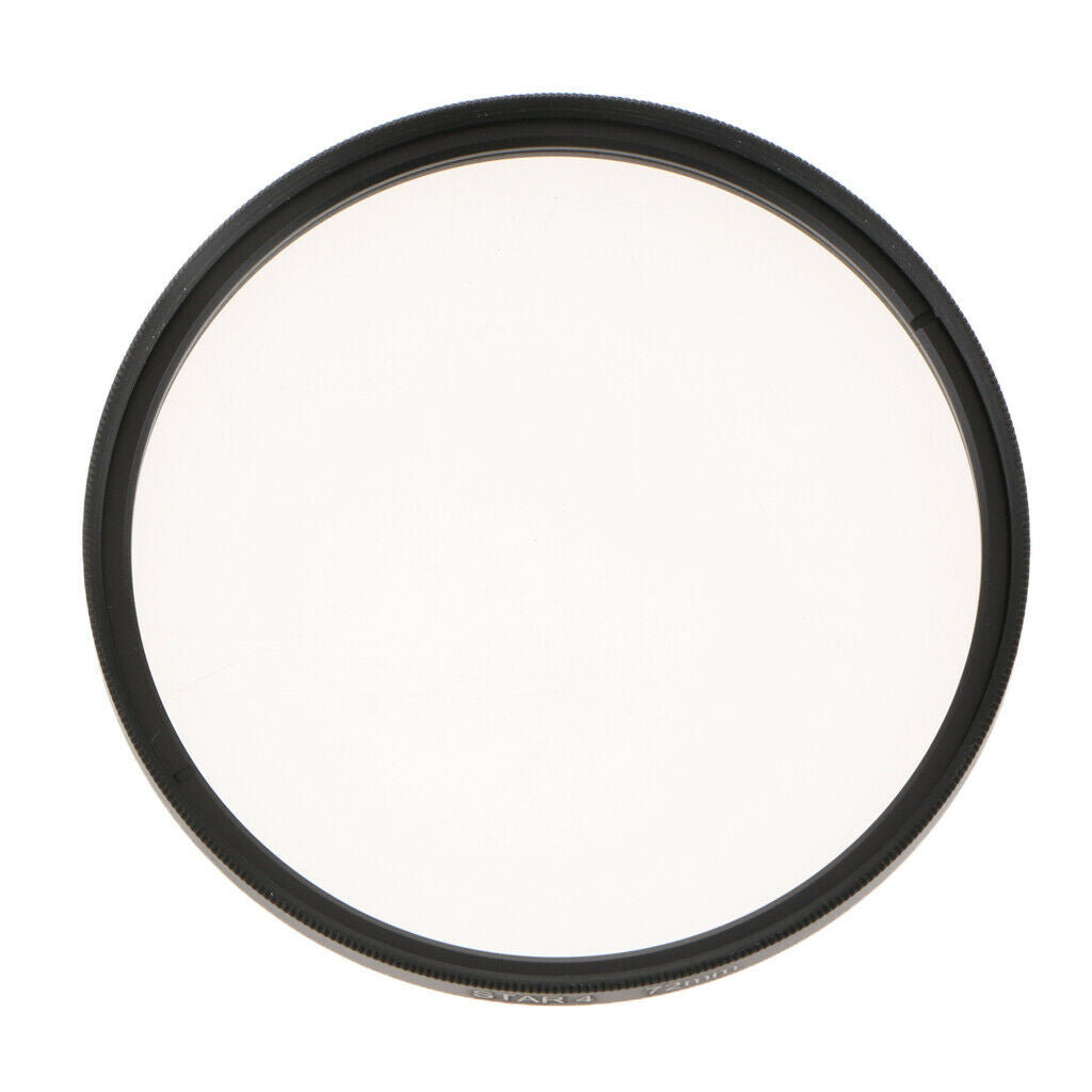 72 mm 4-Point Star Light Cross Circle Lens Filter Made of Optical Glass