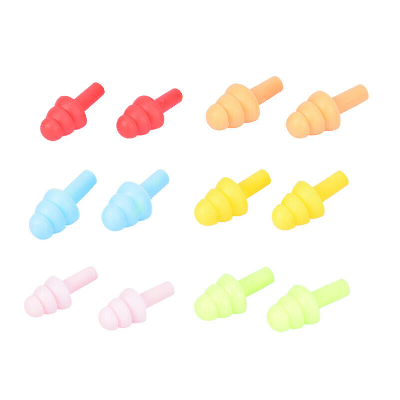 10Pairs Waterproof Swimming Silicone Swim Earplugs Soft Anti-Noise Ear Pl.l8