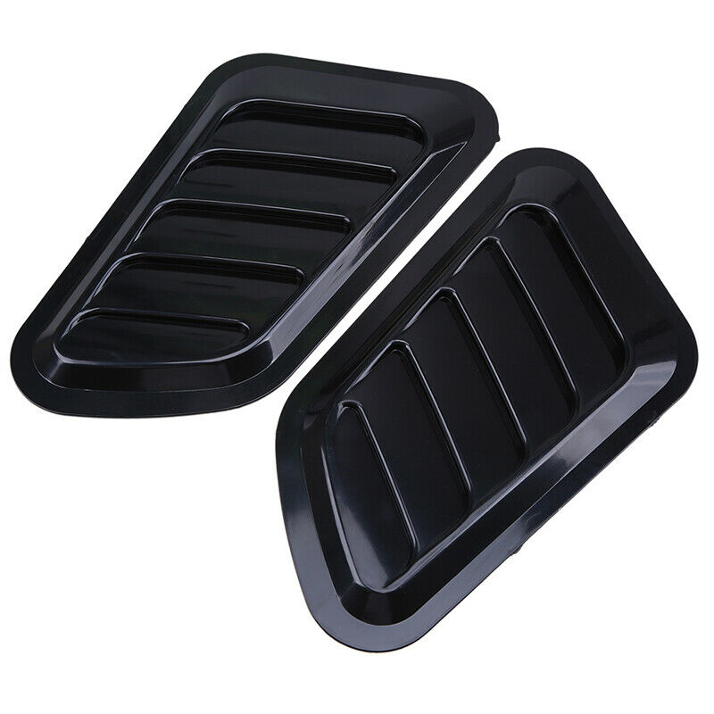 Universal Black Car Decorative Air Flow Intake Scoop Vent Cover Hood Fenders