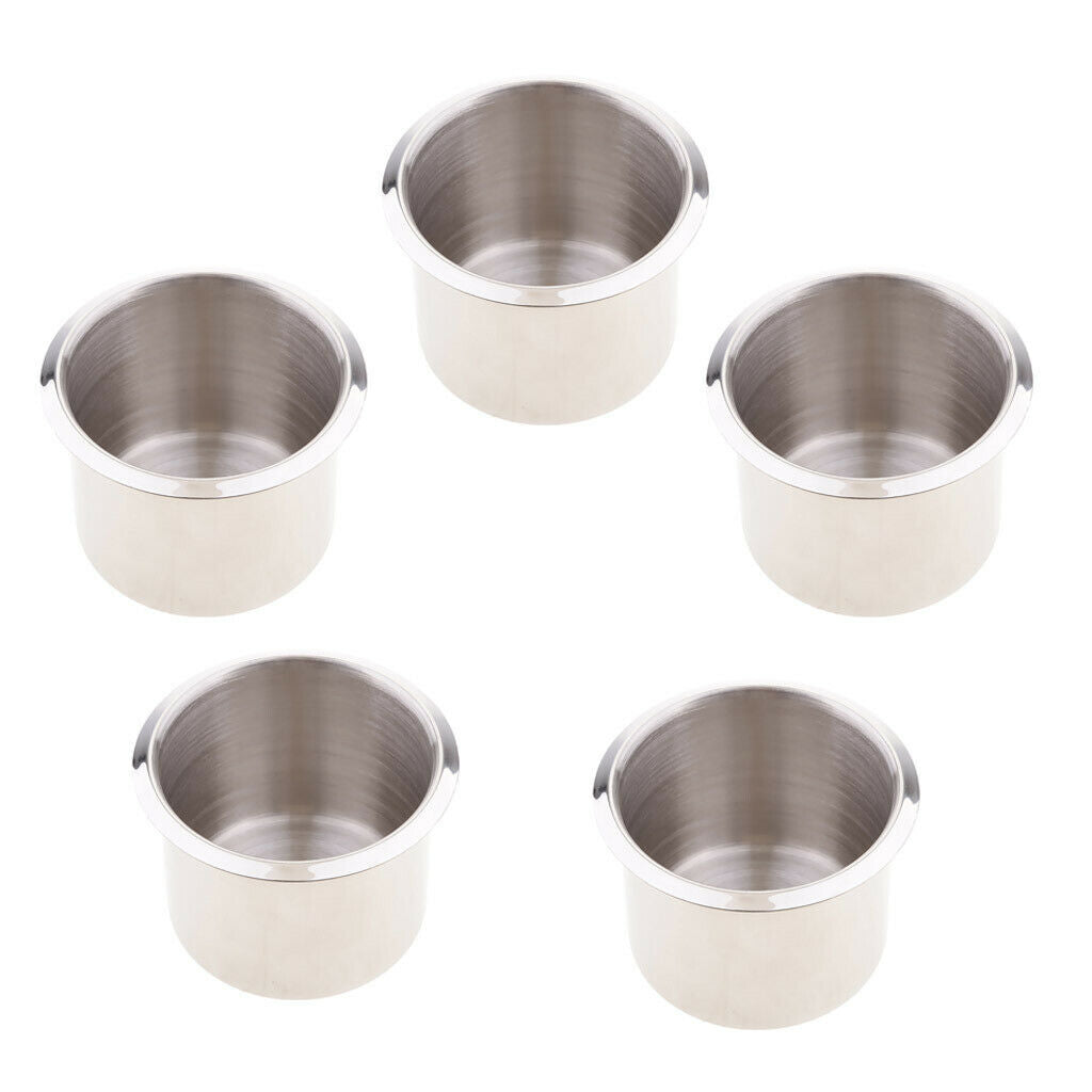 5pcs 2.68 inch Steel Boat RV Cup Drink Bottle Holder Corrosion Protection