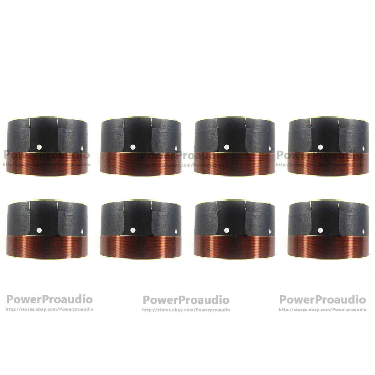 4pairs (8pcs) 99.6mm White aluminum Bass voice coil Pure copper Round wire 8ohm