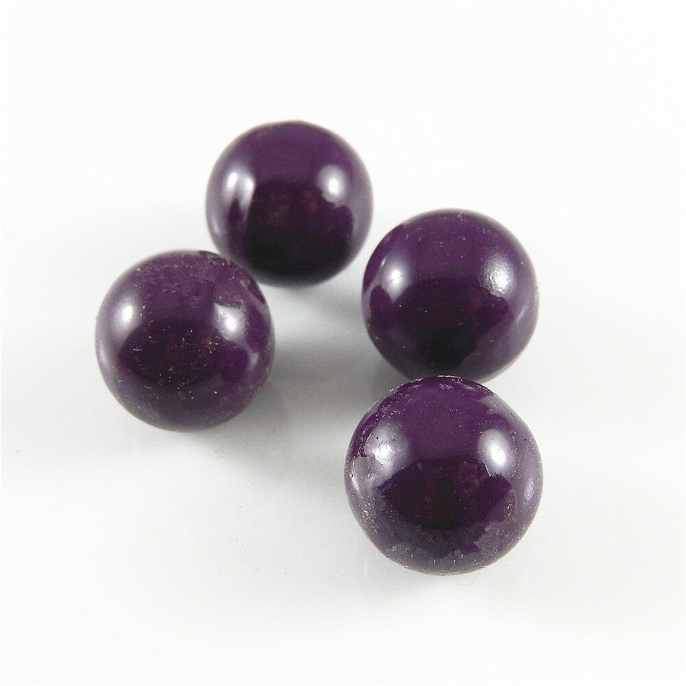 5 pcs Purple Painting Bola Bell Ring Ball Bell Necklace Pendant Findings 16mm