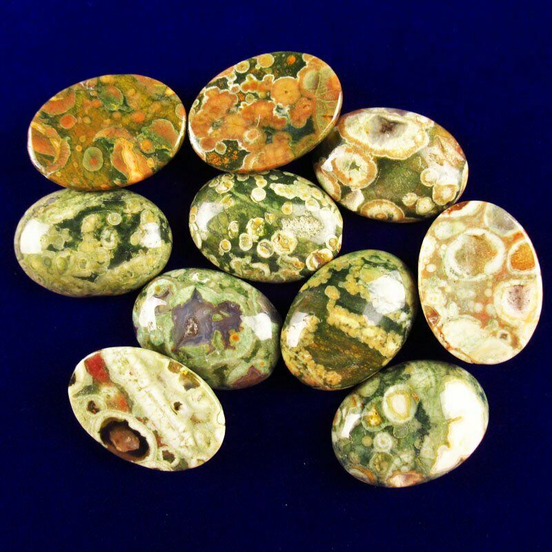 8pcs 36g Natural New Kambaba Jasper 25x18x6mm Oval Cab Cabochon A-278JM