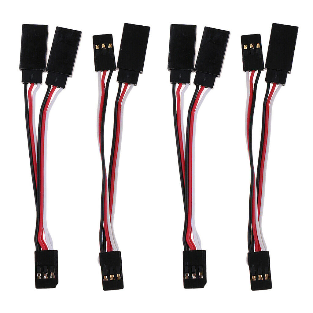 4x Male to Female ESC Extension Lead Wire JR Plug Adapter Line Cable New