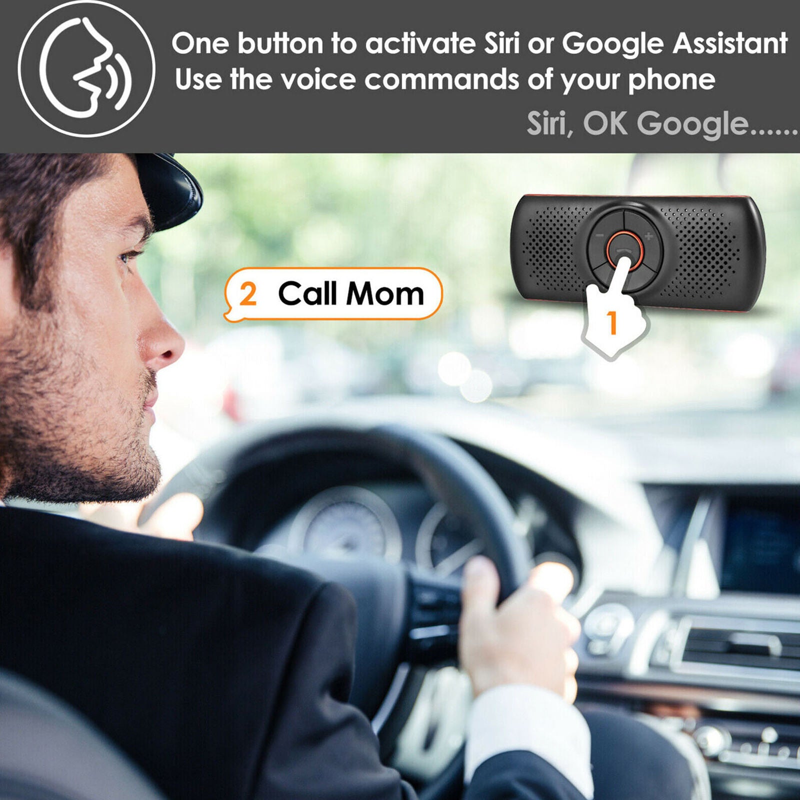 Car Bluetooth 4.2 Receiver Speaker Music Streaming Audio Stereo Adapter Mic