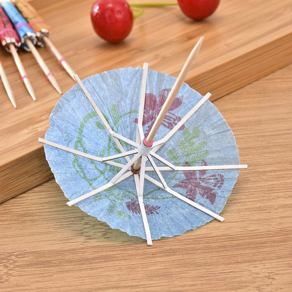 50x Cocktail Umbrellas Picks For Drink Party Supplies Cocktail Drinks Picks LOT
