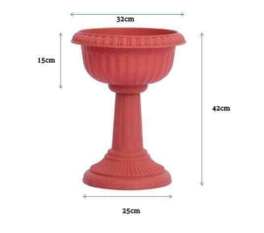 Plastic Flower Plant Pot Holder Stand Indoor Outdoor Garden Home Decor, SL