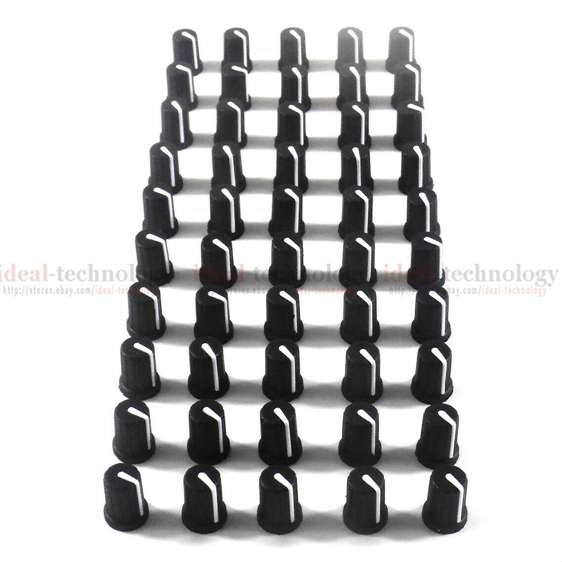 50pcs OEM Black knob For Pioneer TRIM DJM800, DJM900, DJM2000 spare part DAA1204
