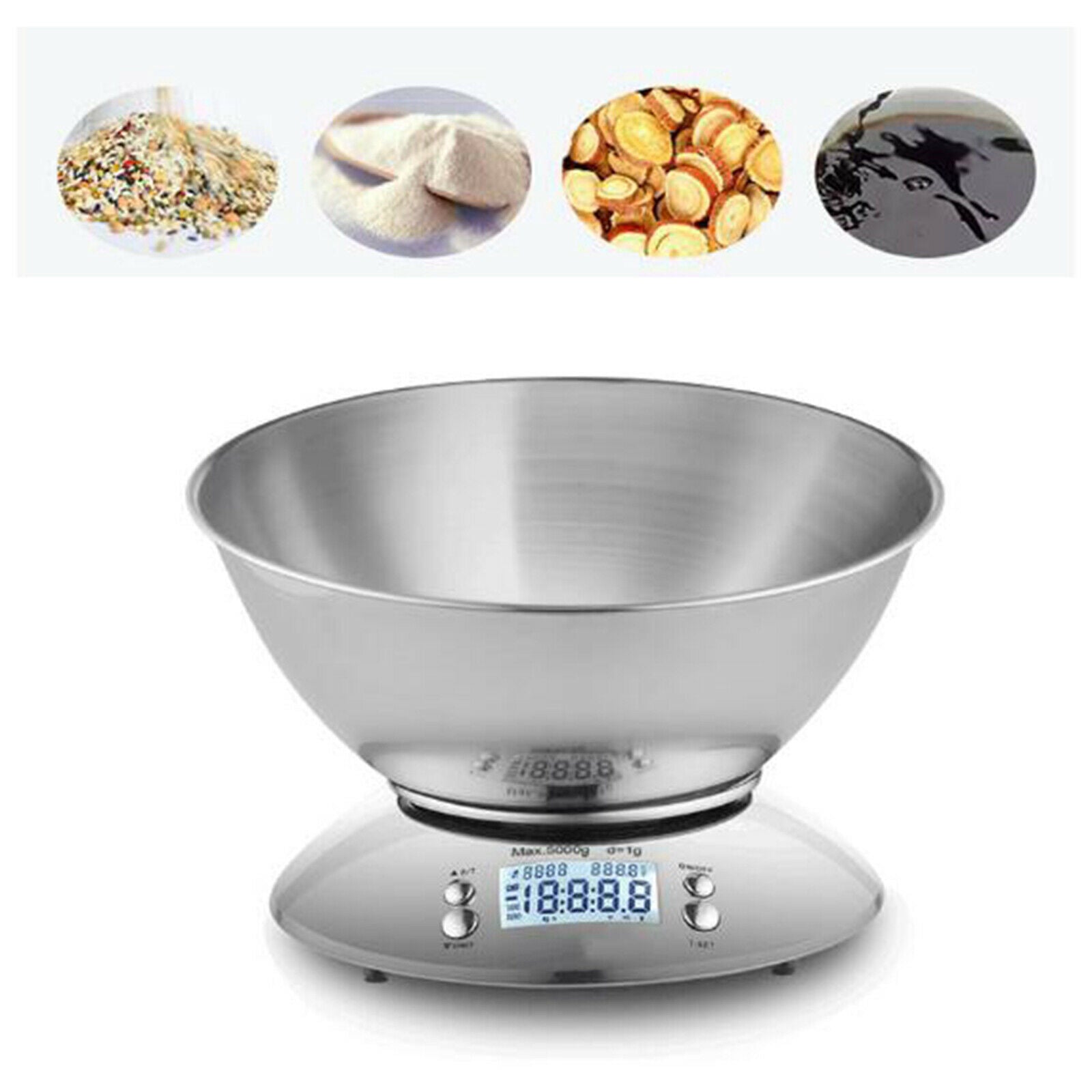 Stainless Steel Kitchen Scale Digital Display Cooking Accessory Baking Tool