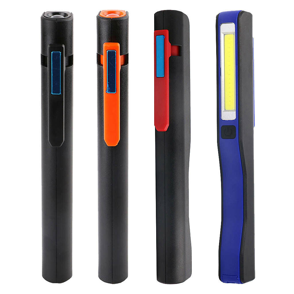 Multifunction COB Work Light Lamp Handheld Flashlight Torch W/ Magnetic Red