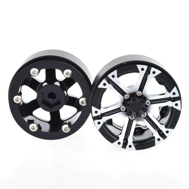 4PCS RC Rock Cler Metal 1.9 inch BEADLOCK Wheel Rim for 1/10 Axial SCX10 90046N6