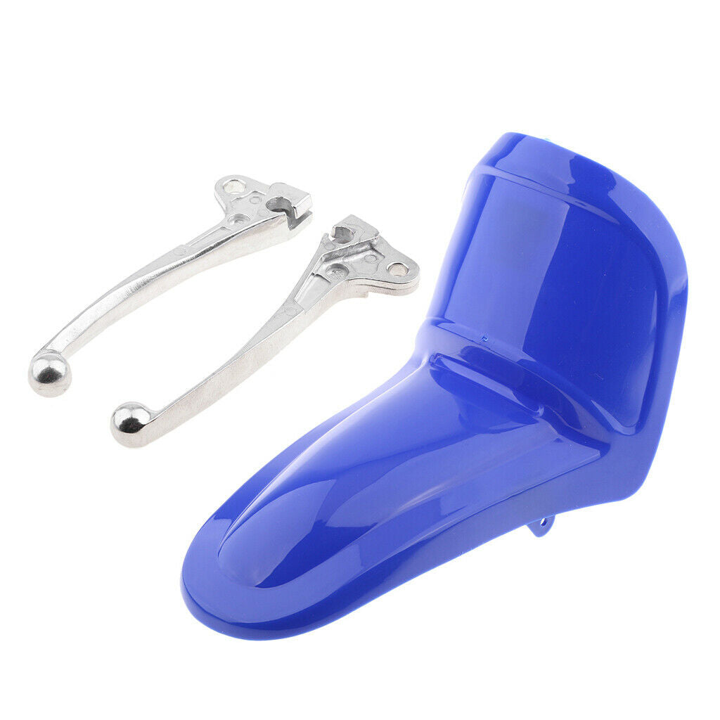 Motorcycle Hand Brake Levers + Front Fender Mudguard for Yamaha PW50