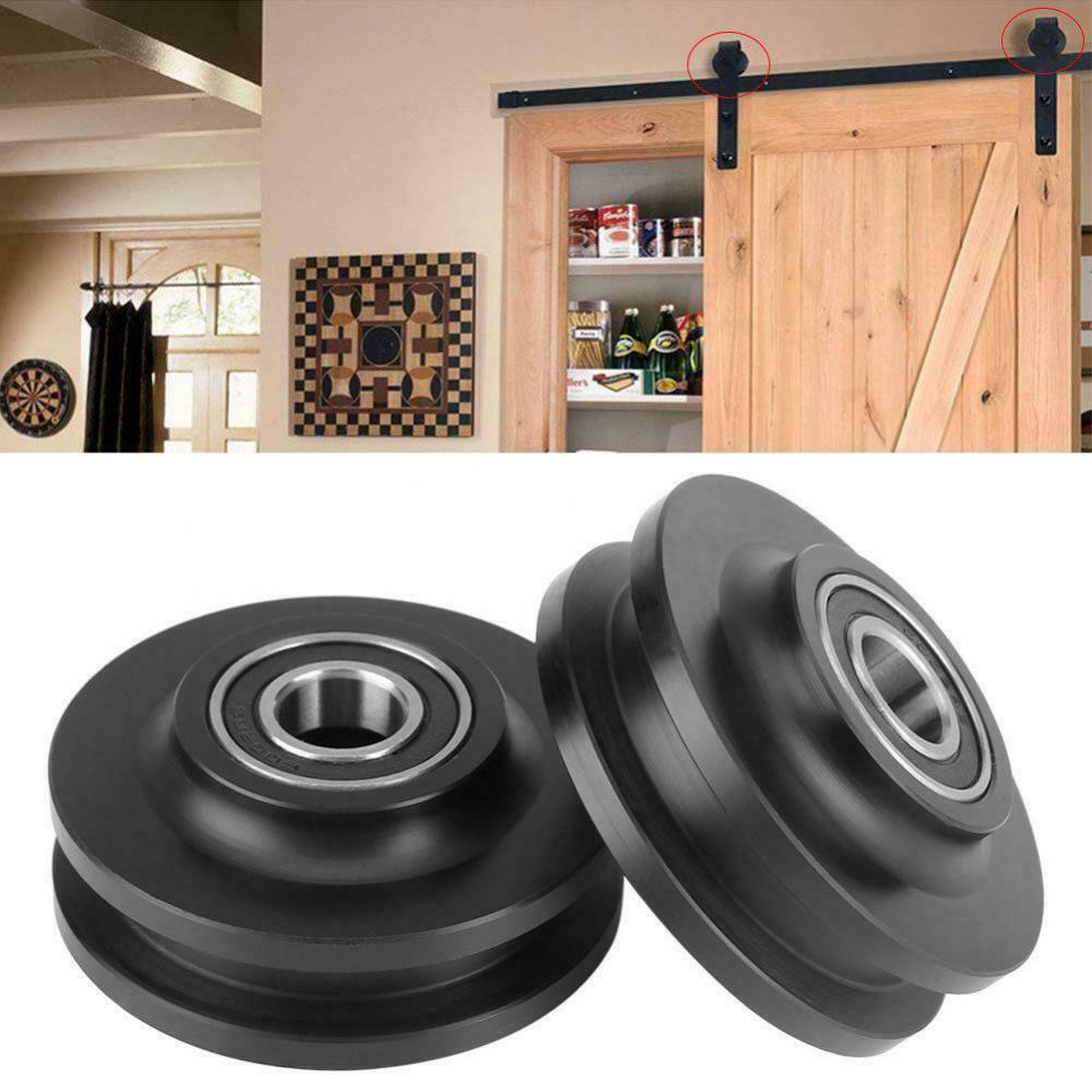 1pc Sliding Barn Door Wheel Closet Roller Durable Hanging Track Pulley Wheel