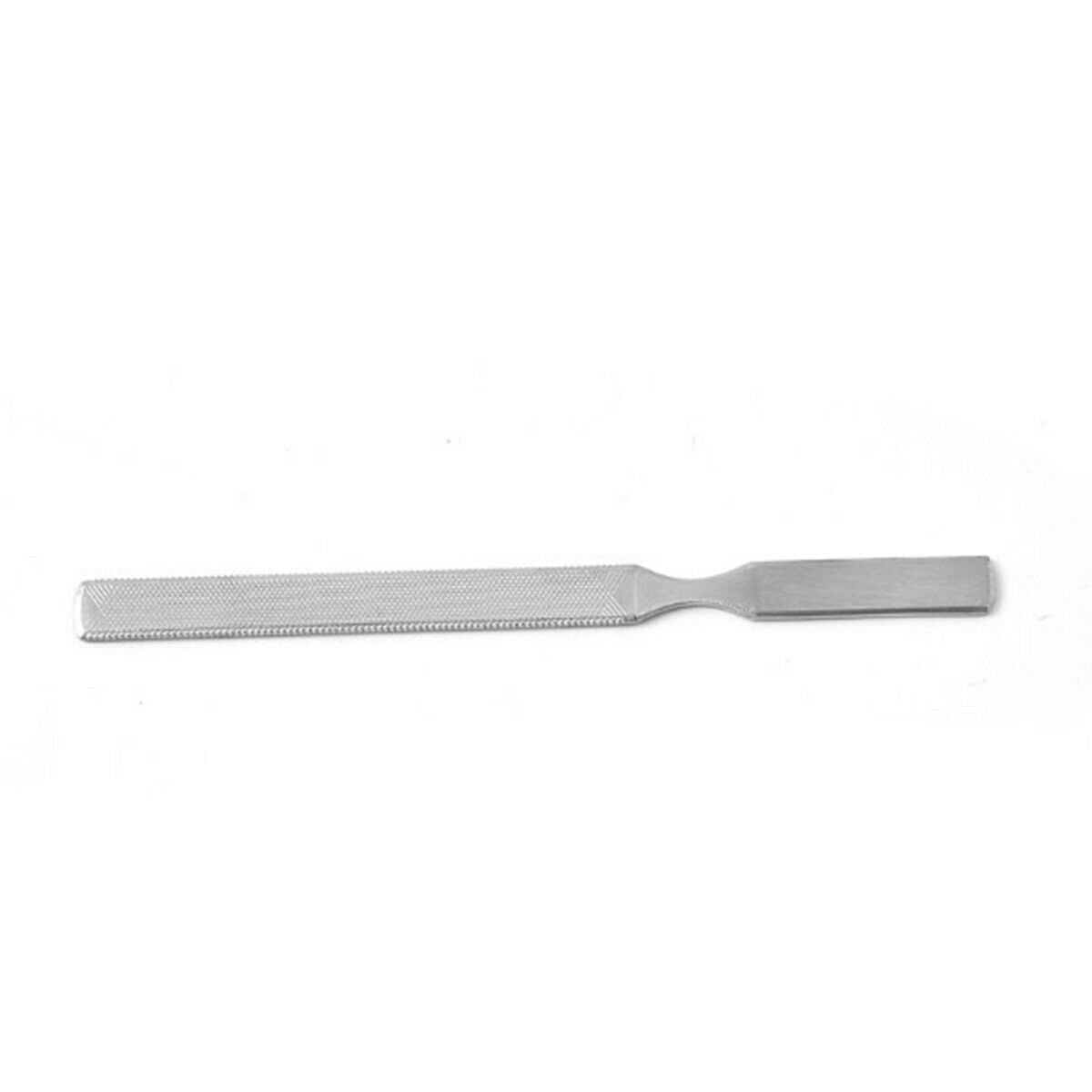 2PCS Stainless Steel Sliver Metal Nail File Double Sided Pedicure Manicure Tool