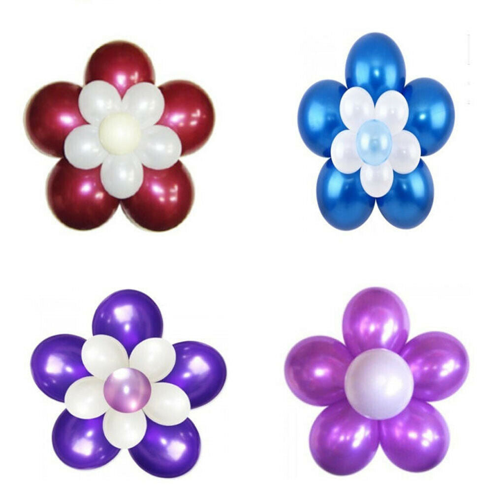 50pcs Flower Shape Balloon Clip Tie for Wedding Party Decoration