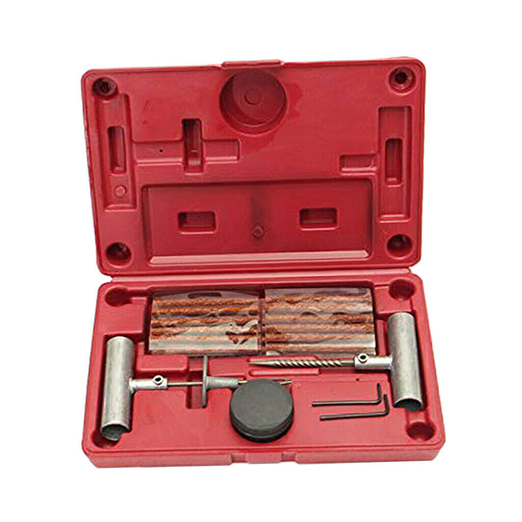 35Pcs Truck Flat Tubeless Tire Repair Kit Emergency Set Universal Tool