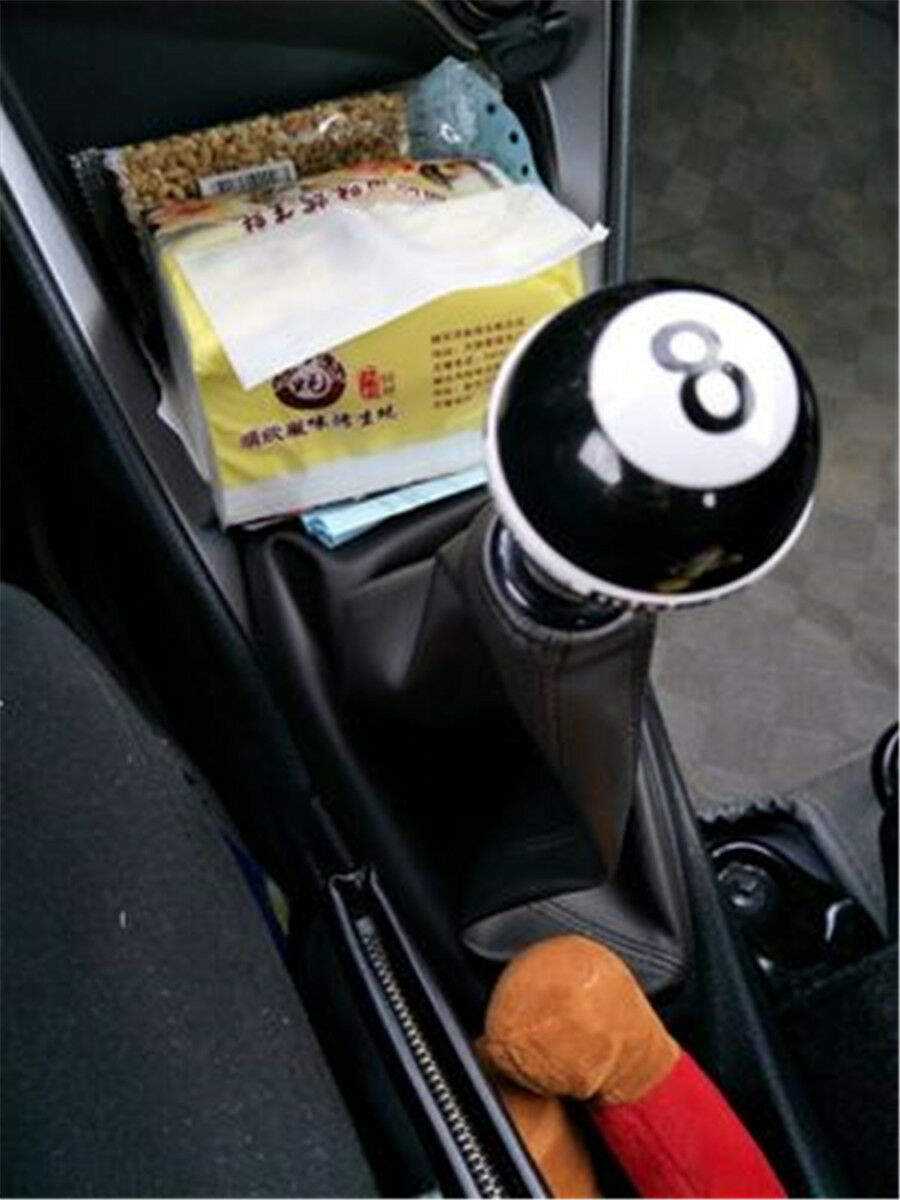 Black 8 Billiard Ball Shape Auto Car Manual Gear Shift Knob Handle Stick Shifter