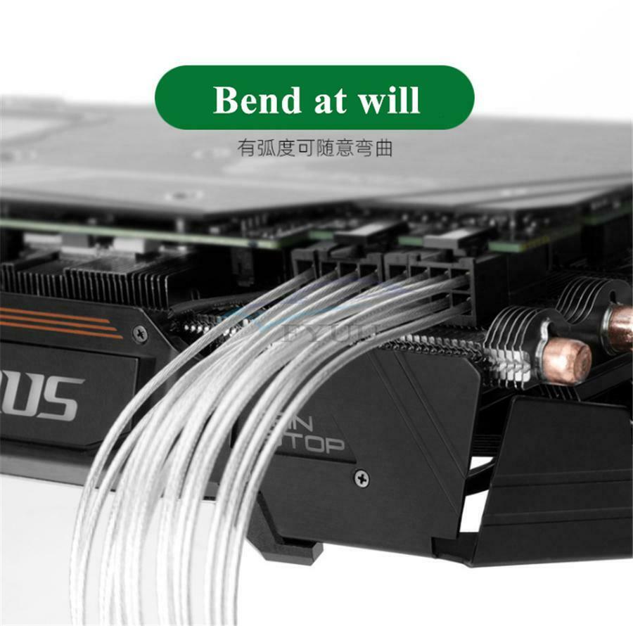 Graphics Card Power Cord Power Cable Splitter 18 AWG/Ribbon Cable Wire Connector
