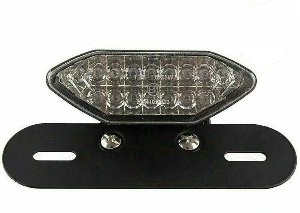 Motorcycle 16 LED Turn Signals Brake Light License Plate Integrated Tail Light