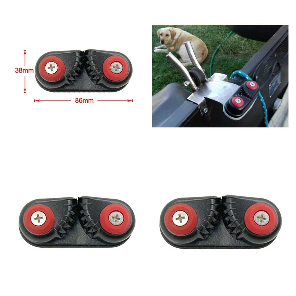2x Kayak Cam Cleat Sailing Boat Canoe Aluminum Cam Fast Entry Rope Cleats