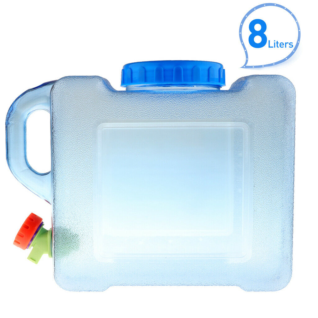 2X Outdoor Camping Travel Car Water Bucket Water Carrier Canister 8L