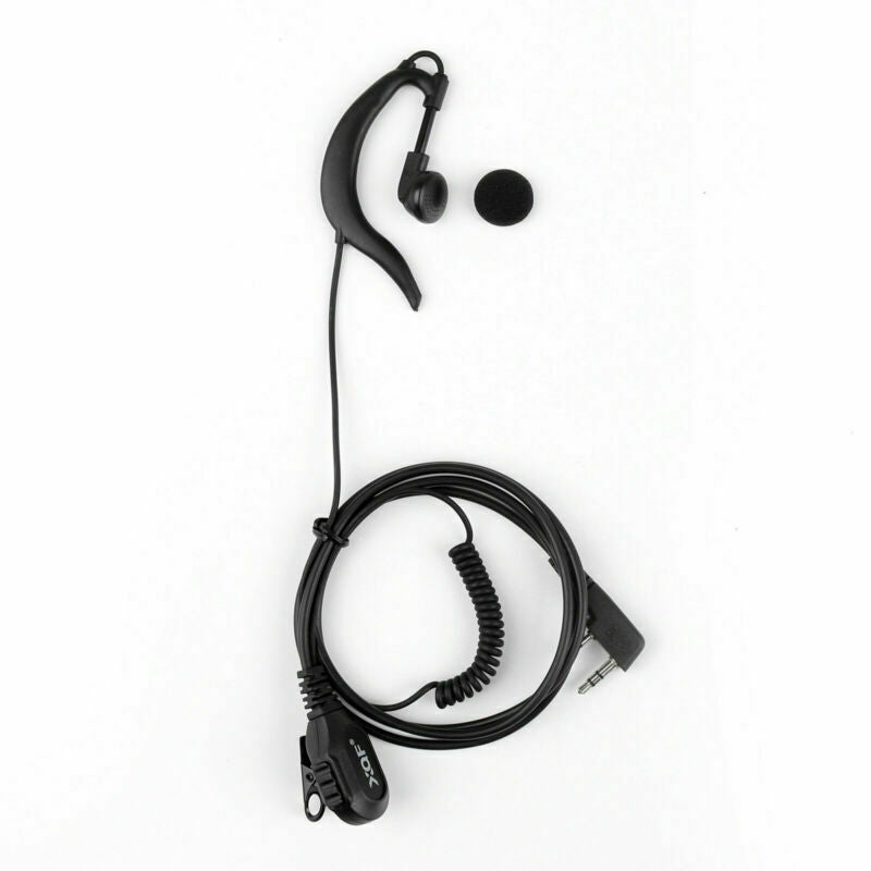 1x G-Shape Earpiece Headset PTT MIC For Kenwood RETEVIS BaoFeng UV5R H777 888s B