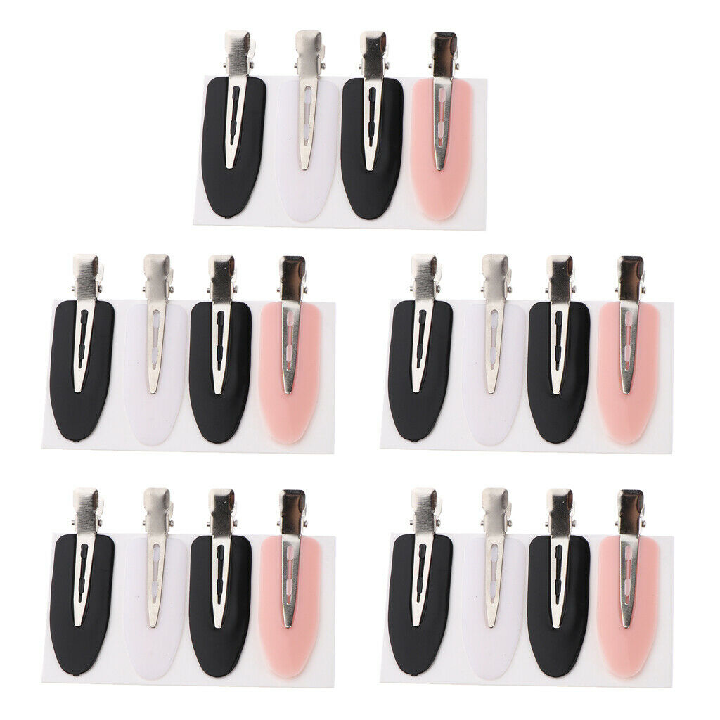 20 Pieces Durable No Bend Hair Clips No Mark Headwear Hairstyle Waves Clamps