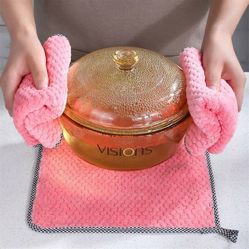Kitchen dish towel cloth kitchen rag non-stick thickened table cleaning clotFCA