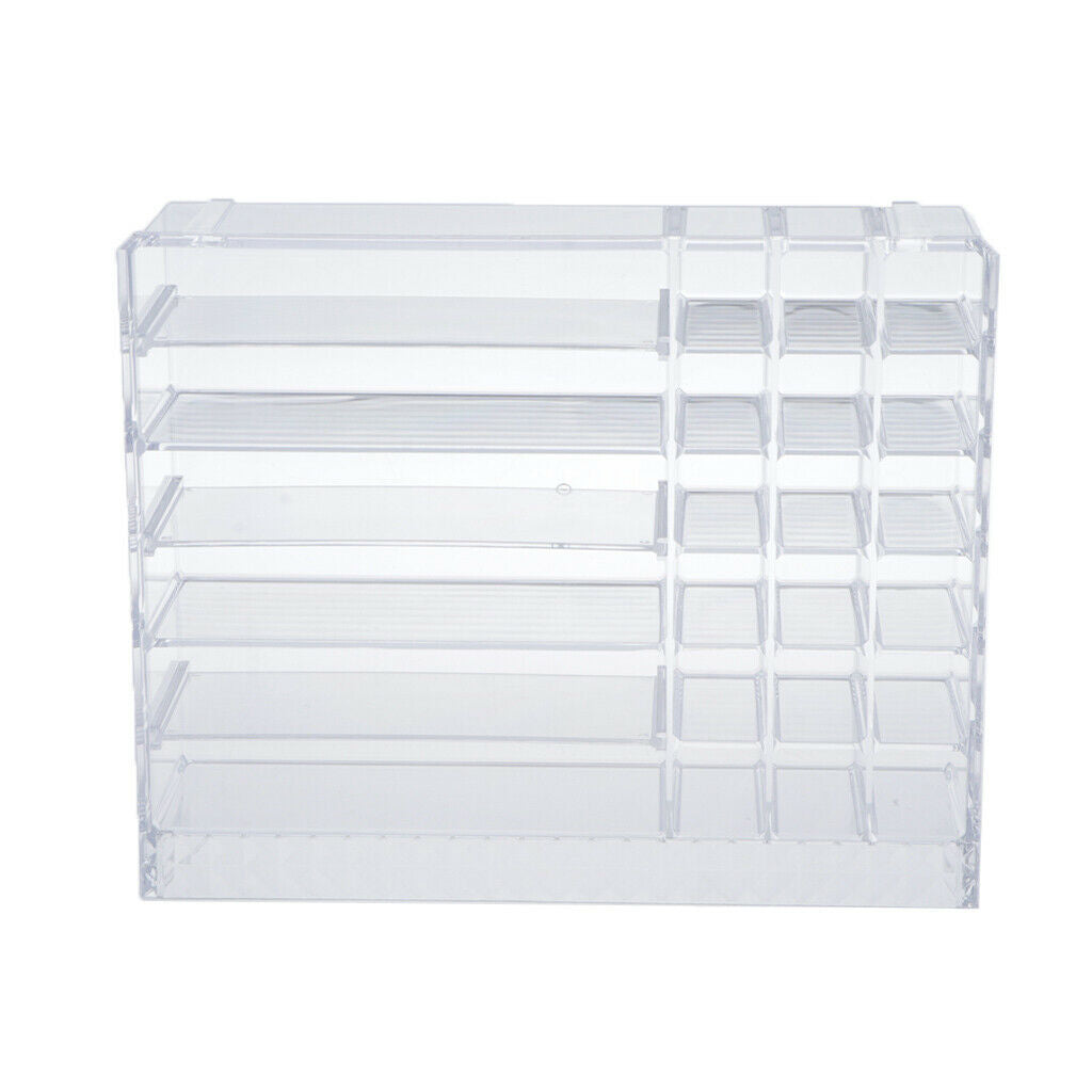 Cosmetic Organizer Acrylic Makeup Box Shelf Display Eyeshadow Palette Holder