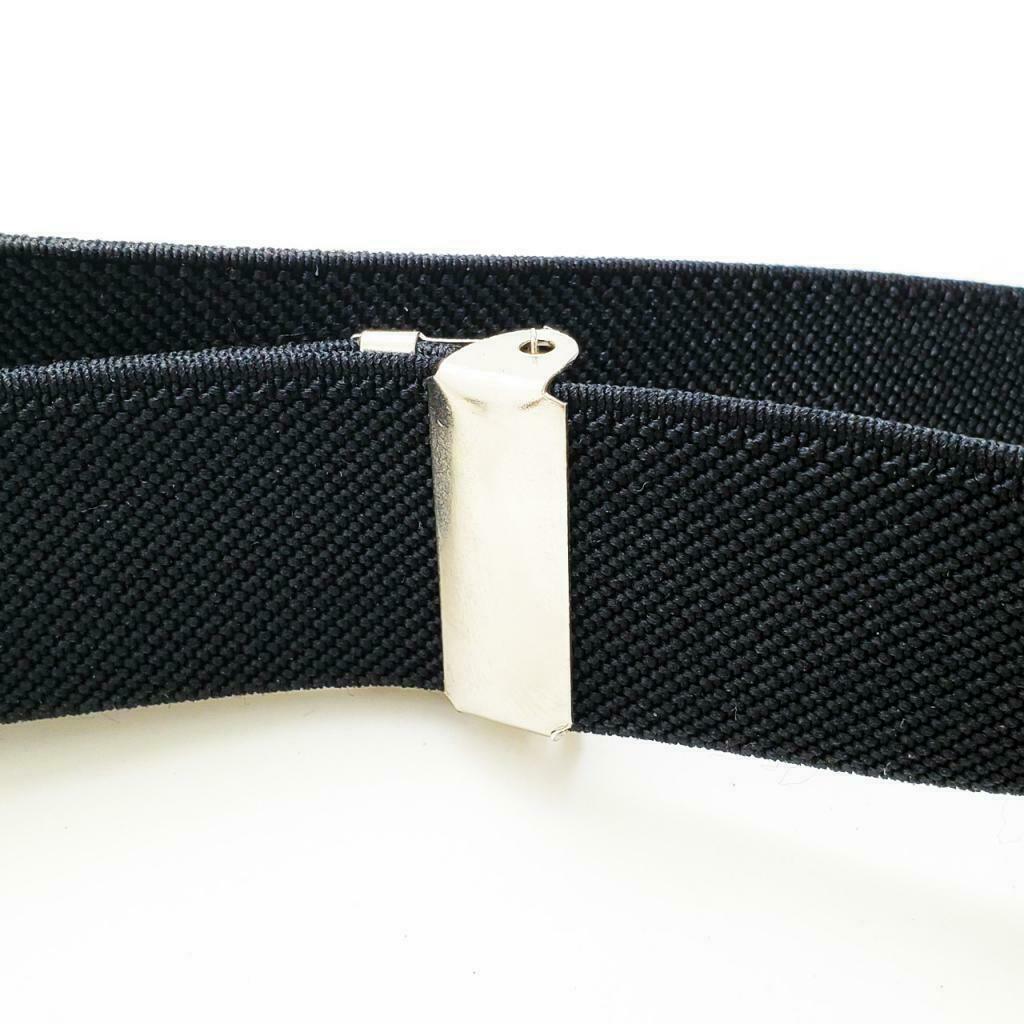 Mens Undergarment Suspenders X Back Side-clip Style with Premium 2 Clips