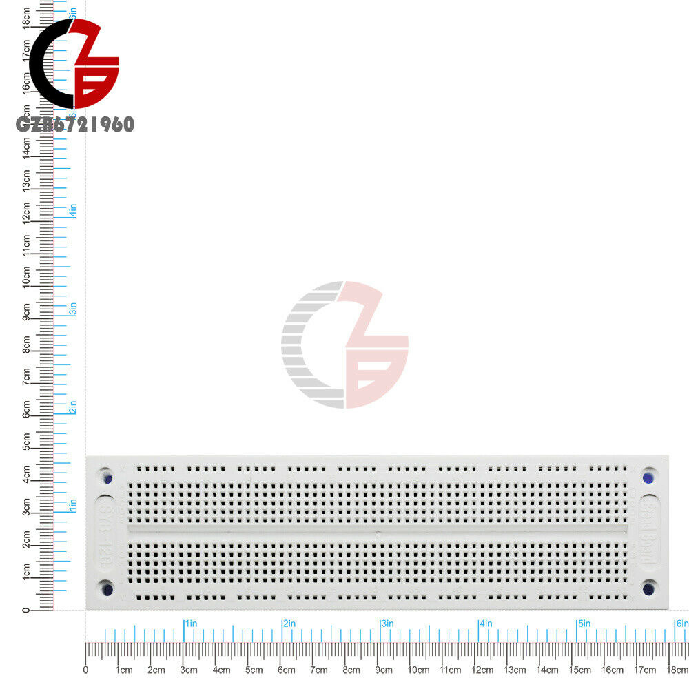 SYB120 700 Points Soldless PCB Breadboard 12 Row * 60 Column Support 29-20 AWG