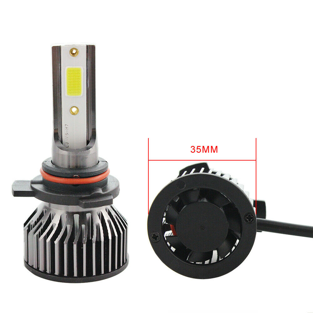 1Pair Auto Car 9012 Mini Led Headlights Headlamps 72W/Set 16000LM 6000K White
