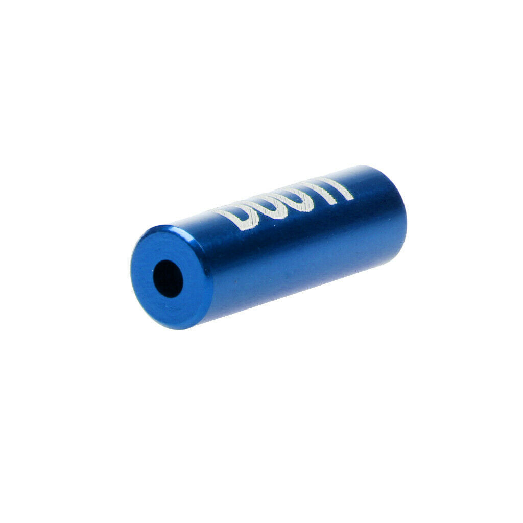 5PC 4mm Alloy Bike Bicycle Brake Shift Housing Line Ferrules End Caps Blue