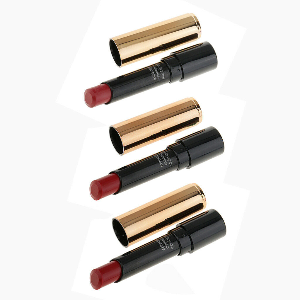 3x Cosmetic Makeup Lipstick Moisture Lip Stick Long Lasting  #601 #606 #608