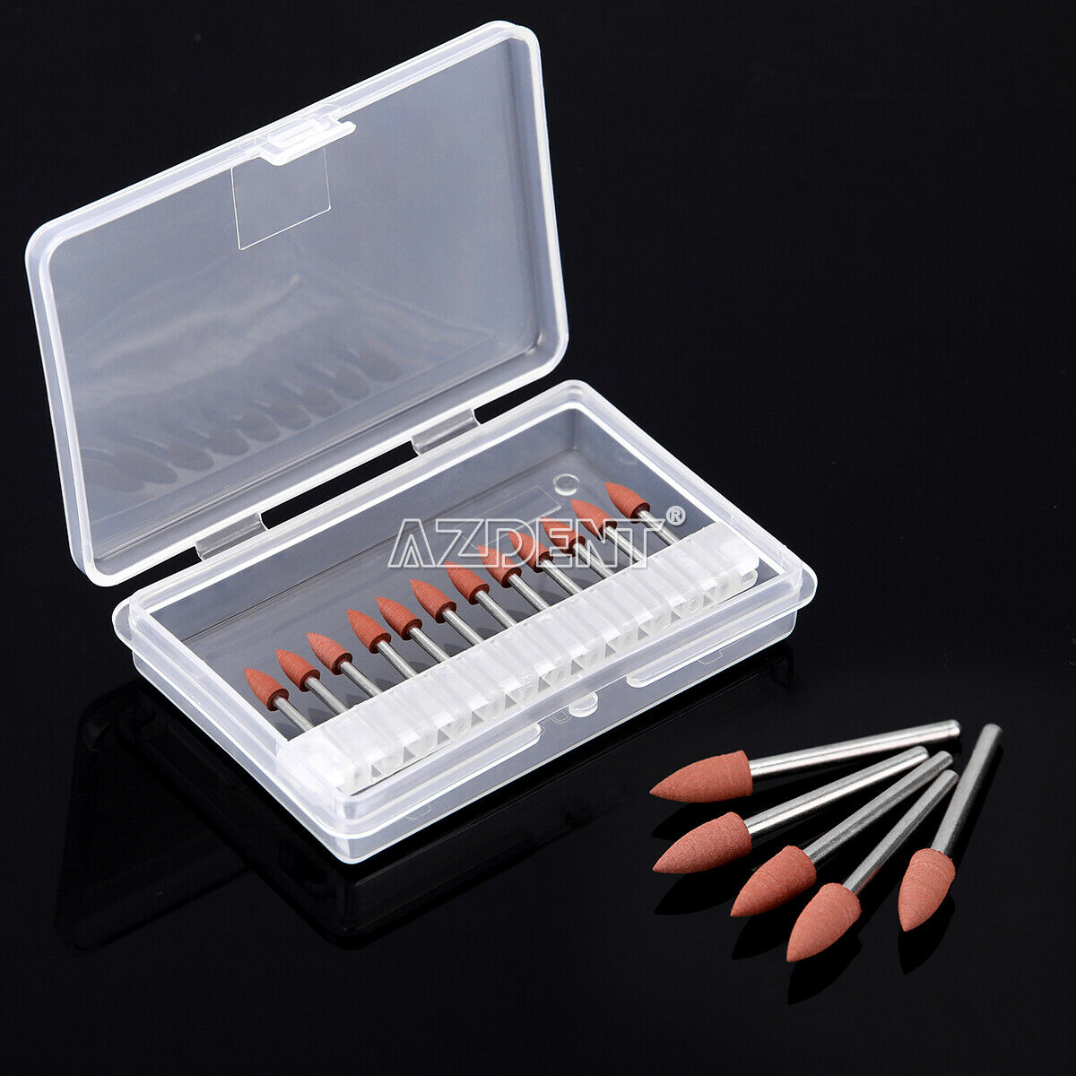 10 Box Dental Silicone Polisher Friction Grip abrasive FG 0413 Mini Points 23mm